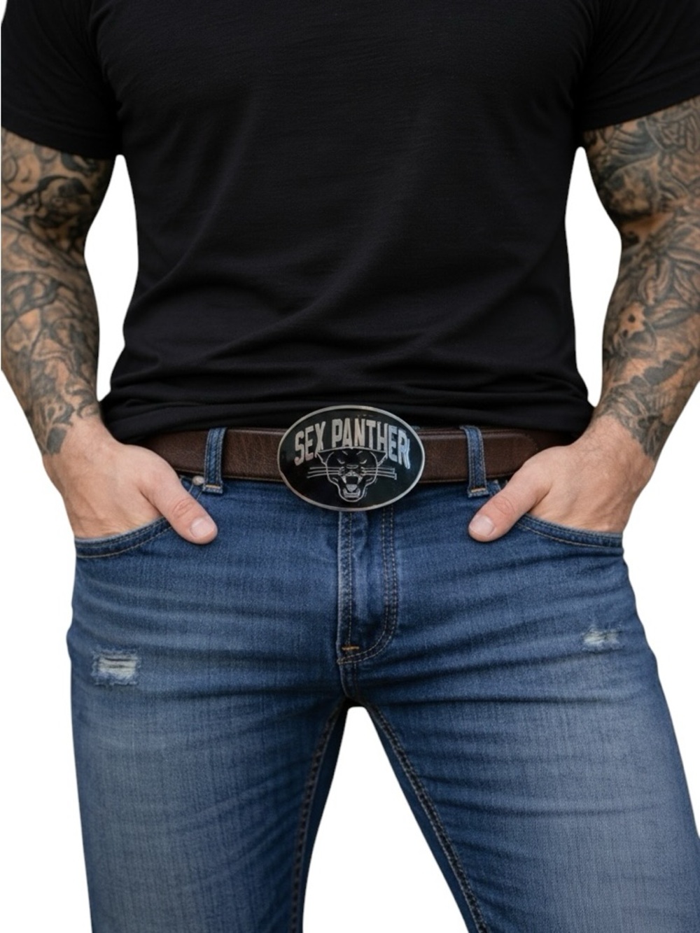 Sex Panther parfum buclke belt black & silver Paramount Pictures 2013